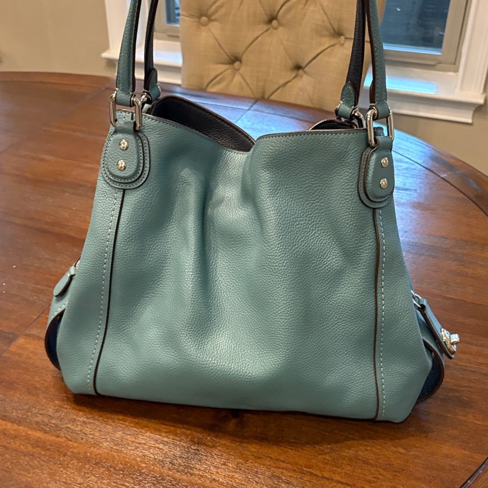 Coach Green Leather Hobo Bag - Picture 5 of 7